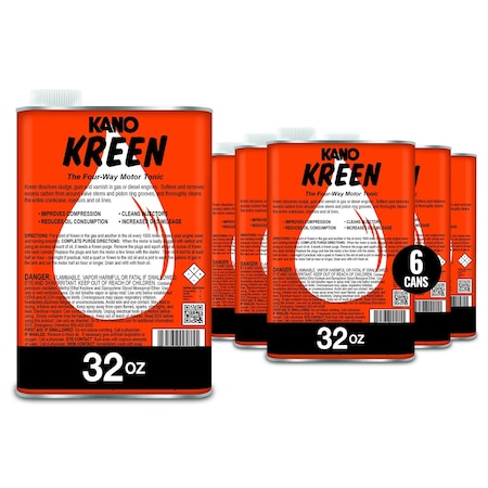 Kroil Kreen 1 quart High-Grade Gas & Oil Treatment, 6PK AZKR161C6